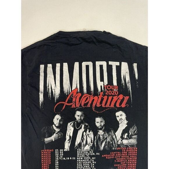 Inmortal Aventura Tour 2020 Graphic T-shirt Women Small Black Short Sleeve Music - Picture 5 of 8
